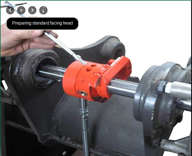 准备标准面铣头安装