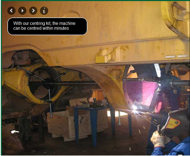 采用我们的定心套件，定心可在几分钟内完成 3