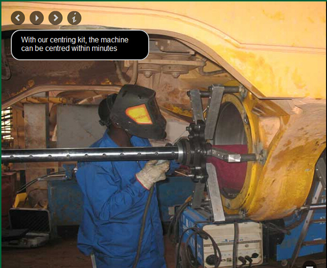 采用我们的定心套件，定心可在几分钟内完成 4