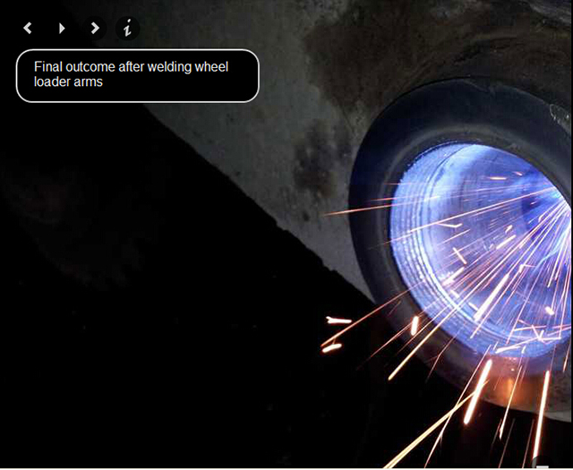 焊接轮载臂最后结果