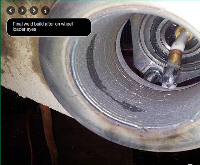  轮载眼最终焊接建立